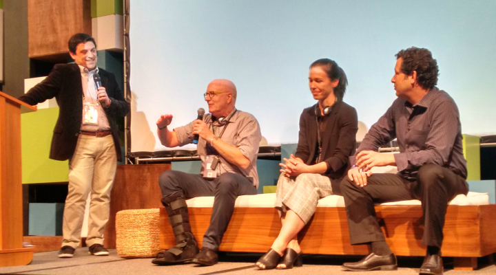 Ader J. Assis speaking on an international conference panel
